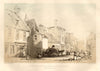 Front view of the old Baronial hall, Gorbals, existing in 1846, Glasgow 1848