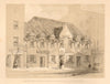 Old house near the head of Stockwell St, east side, Glasgow. SMALL 1848 print