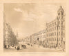 View of the Trongate of Glasgow about the year 1750, Glasgow 1848 old print