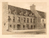 Silvercraig's land, foot of Saltmarket, Glasgow. SMALL 1848 old antique print