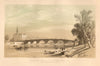View of the old Bridge, foot of Stockwell Street, 1846, Glasgow 1848 print