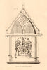 No. 4. From the Baronial Hall, Glasgow 1848 old antique vintage print picture