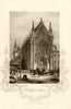 Sainte-Chapelle de Vincennes, Château de Vincennes, Val-de-Marne. TALLIS c1855