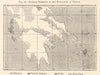 Greece ethnicity. Albanians French Italians Turks Romanians. Sketch map 1885