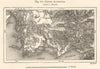 Lower Acarnania. Greece sketch map. Gulf of Patras 1885 old antique chart