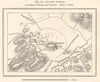 Ancient Athens according to Kiepert and Schmidt. Greece sketch map 1885