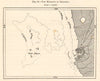The Harbour of Leghorn. Livorno, Italy. Sketch map 1885 old antique chart