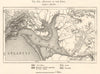 Estuary of the Sado. Setubal, Portugal. Sketch map 1885 old antique chart