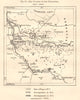 Phylloxera 1873-5. Bordeaux. Gironde. Great French Wine Blight. Sketch map 1885
