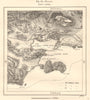 Rade de Toulon & environs. Var. Sketch map 1885 old antique plan chart