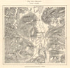 Belfort & environs. Territoire de Belfort. Sketch map 1885 old antique