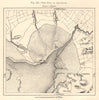 The Gulf of Aiguillon. Charente-Maritime / Vendée. Sketch map 1885 old