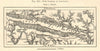 The Landes of Lanvaux. Vannes Auray Redon Morbihan. Sketch map 1885 old