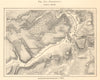 Porrentruy & environs. Switzerland. Sketch map 1885 old antique plan chart