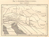 Isothermal Zones of Austria-Hungary. Sketch map 1885 old antique chart