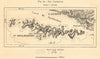 San Clemente. Sveti Klement & Lesina (Hvar). Croatia. Sketch map 1885 old
