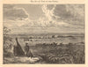 A View in the Puszta. Pannonian Steppe. Hungary. Landscapes 1885 old print