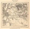 Budapest & environs. Danube. Hungary. Sketch map 1885 old antique chart