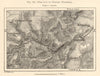 The Gap of Zabern (Saverne). Phalsbourg. Moselle Bas-Rhin. Sketch map 1885