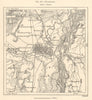 Strassburg. Strasbourg & environs. Bas-Rhin. Sketch map 1885 old antique