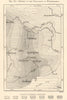 Population density of Wurttemberg. Germany. Stuttgart. Sketch map 1885 old
