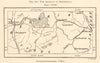Reichenhall aqueduct. Bavaria. Rosenheim Salzburg Chiemsee. Sketch map 1885