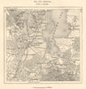 Stettin Szczecin & environs. Dabie Lake. Oder. Poland. Sketch map 1885 old