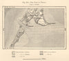 Pillau / Baltiysk. Russian Kaliningrad exclave. Vistula Spit. Sketch map 1885