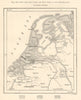 The alluvial lands and peat bogs of the Netherlands. Sketch map 1885 old