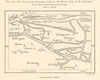 The Biesbosch before St Elizabeth's flood 1421. Dordrecht. Sketch map 1885