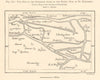 The Biesbosch before St Elizabeth's flood 1421. Dordrecht. Sketch map 1885