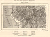 The Cumbrian Mountains. Lake District. Keswick Ambleside. Sketch map 1885