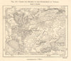 Braslav or Braslaw Lakes. Belarus. Sketch map 1885 old antique plan chart