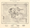 Solovetzkiy Islands. Solovetsky Islands. Russia. Sketch map 1885 old
