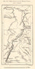 Steep Banks of the Middle Volga. Samara Saratov Kazan. Russia. Sketch map 1885