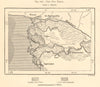 The Don Delta. Azov. Rostov-on-Don. Russia. Sketch map 1885 old antique