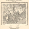 Chatyr-Dag, Demirji & Karabi Yaylas. Crimean Mountains. Ukraine. Sketch map 1885