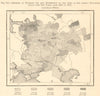 Russia. Payment arrears for land redemption 1862-73. Sketch map 1885 old