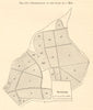 Distribution of the land in a Mir/Obshchina/commune. Russia. Sketch map 1885