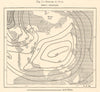 Isobars in July. Asia. Sketch map 1885 old antique vintage plan chart