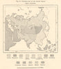 Asia ethnic racial. Sketch map 1885 old antique vintage plan chart