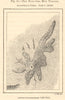 Kuku-Oba Mud Volcano. Taman Peninsula. Tizdar. Russia. Sketch map. SMALL 1885