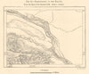 Kalaus & Manych River confluence. Stavropol Krai. Russia. Sketch map 1885