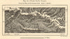 Upper valley of the river Ingur (Enguri), Georgia. Sketch map 1885 old