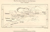 Tian-shan crests. Uzbekistan Kazakhstan Kyrgyzstan Tajikistan. Sketch map 1885