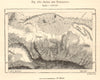 Sauru and Tarbagatay. Zaysan, River Irtysh. Kazakhstan China. Sketch map 1885