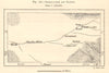 River Kashkadaria. Qarshi, Shahrisabz & Kitab. Uzbekistan. Sketch map 1885