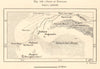 Bukhara & environs. River Zeravshan Kermineh Karmana Uzbekistan. Sketch map 1885