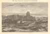 Samarkand citadel & city walls, Uzbekistan. Towns 1885 old antique print