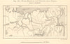 Siberia rivers & portages. Ob, Yenisei & Lena rivers. Russia. Sketch map 1885